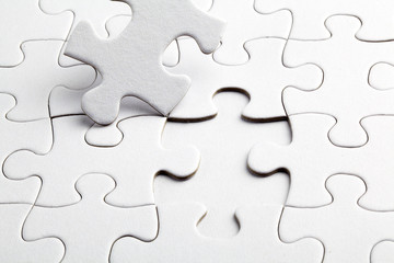 Obraz premium puzzle white pieces