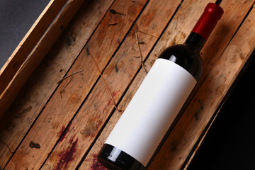 Bottle of red wine