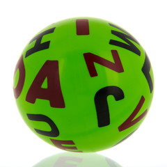 Green toy ball