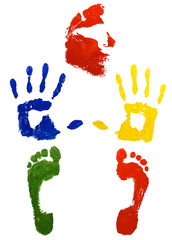 Prints Face hands and foots
