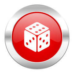 game red circle chrome web icon isolated