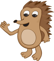 Cartoon hedgehog vector