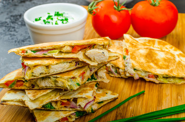 Chicken quesadilla
