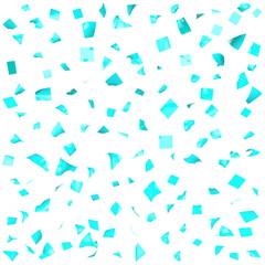 Background of blue shiny pieces of paper