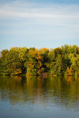 golden autumn on the lake.