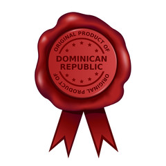 Product Of Dominican Republic Wax Seal