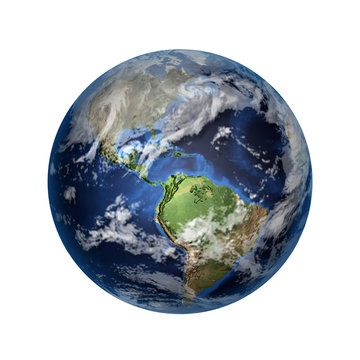 3D image of planet Earth