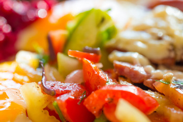 Fresh salad with tomato