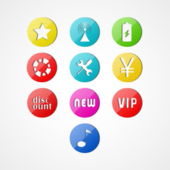 set concept web icon