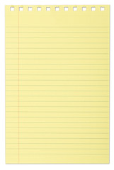 Naklejka premium Blank Yellow Notebook