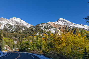 Fototapeta na wymiar Southwest Colorado Mountains in Fall