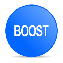 boost internet blue icon