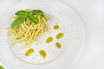 pasta al pesto alla genovese
