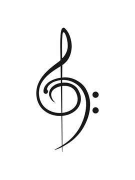 Notenschl&uuml;ssel Design