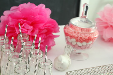 Baby girl shower decorations