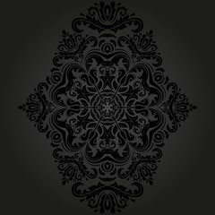 Orient vector ornamental round lace