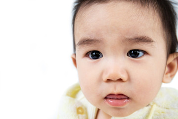 Portrait of smiling asian cute baby