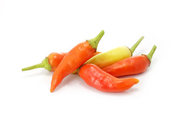 A pile of  chilli peppers
