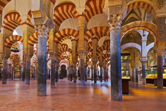 Great Mosque Mezquita interior in Cordoba Spain