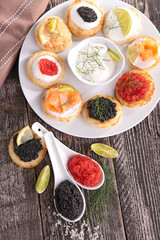 caviar and canapes