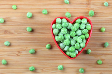 I love green peas