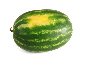 ripe watermelon isolated on white background