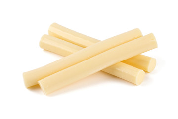 string cheese isolated on white
