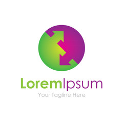 Balance circle arrows graphic growth icon simple elements logo