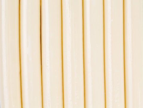 String Cheese Isolated On White