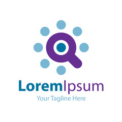 Optimum search tool icon simple elements logo