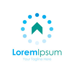 Obraz premium Loading power boost upgrade icon simple elements logo