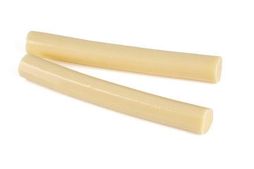 string cheese isolated on white