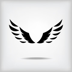Obraz premium Wing silhouette icon