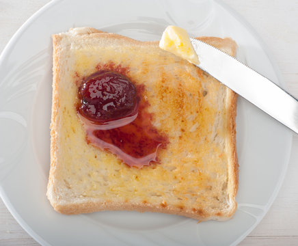 Bread and Strawberry Jam