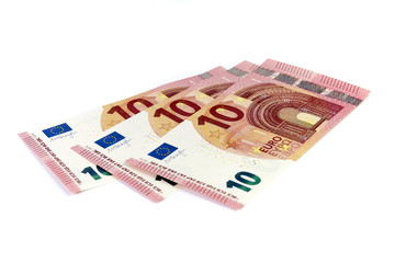 10 Euro Banknoten aufgefächert