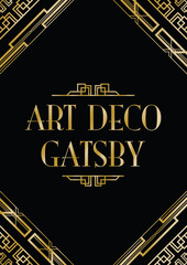art deco gatsby style background