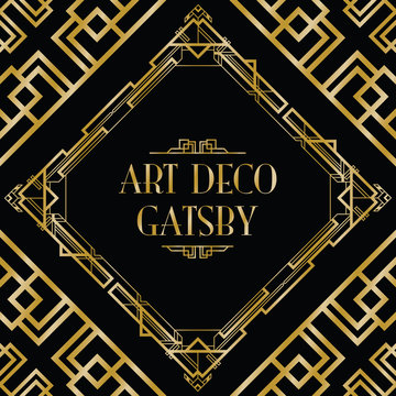 art deco gatsby style background