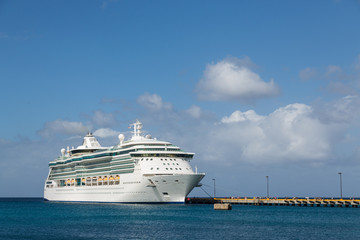 Luxur Cruise Ship at Pier on St Croix