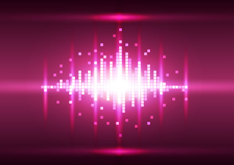 Abstract color pink pixel background, Vector illustration