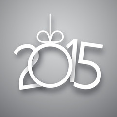 Paper 2015 new year sign.