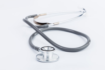 stethoscope on white background