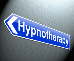 Hypnotherapy concept.