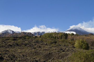 Fototapeta premium Versante sud est Etna