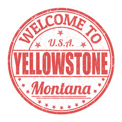 Welcome to Yellowstone stamp