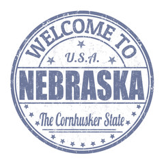 Welcome to Nebraska stamp