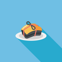 Chinese New Year flat icon with long shadow,eps10, Chinese cuisi