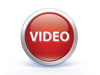video circular icon on white background