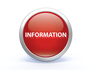 information circular icon on white background
