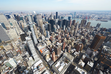 Cityscape view of Manhattan from Empire State Building