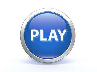 play circular icon on white background
